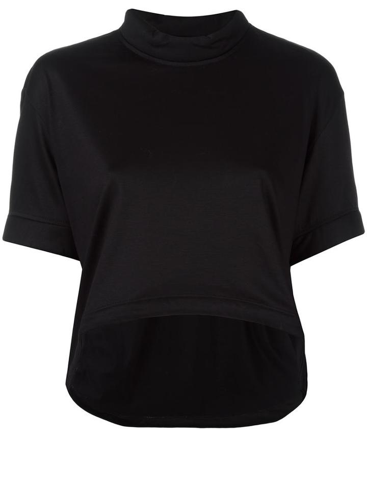 Haus By Ggdb Shortsleeved Cropped T-shirt, Women's, Size: Xs, Black, Cotton/polyester/lyocell