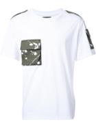 Yoshio Kubo Flap Pockets T-shirt, Men's, Size: 3, White, Cotton