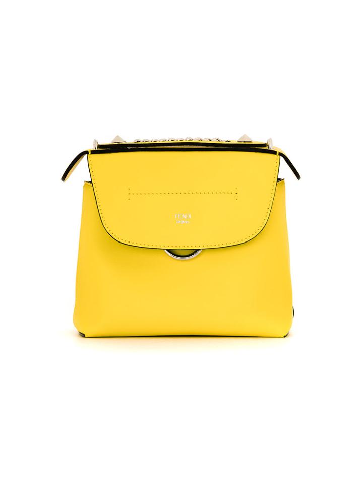 Fendi Fendi 8bz0412ih F0chf Leather/fur/exotic Skins->leather - Yellow