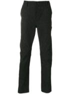Uma Wang Slim Fit Textured Trousers - Black