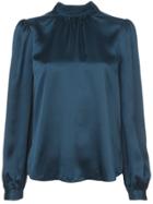 Veronica Beard Turtle Neck Blouse - Blue