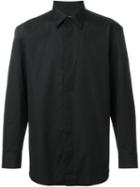 Issey Miyake Men Concealed Fastening Shirt, Size: 5, Black, Cotton