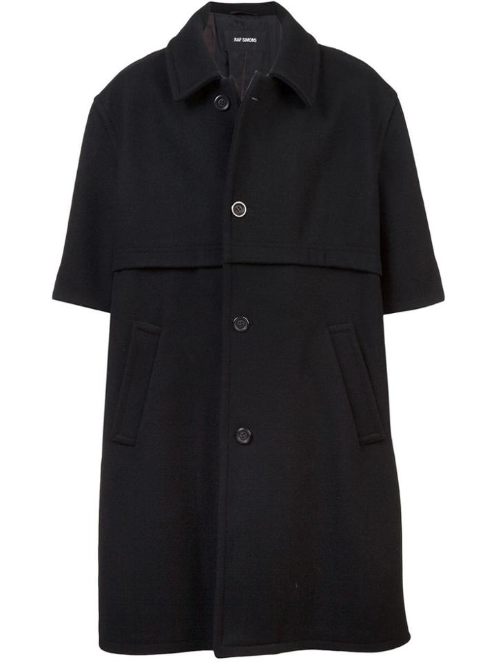 Raf Simons Half Sleeve Coat - Black