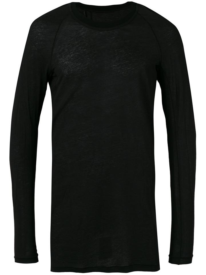 11 By Boris Bidjan Saberi - Longsleeve T-shirt - Men - Cotton/cashmere - Xs, Black, Cotton/cashmere