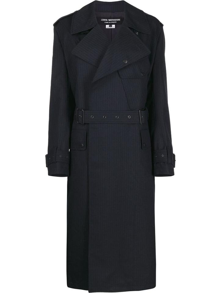 Junya Watanabe Belted Trench Coat - Blue