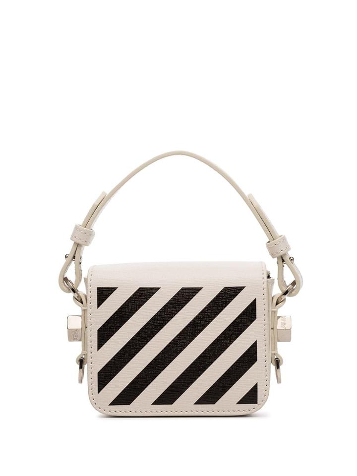 Off-white Baby Flap Diagonal-stripe Shoulder Bag