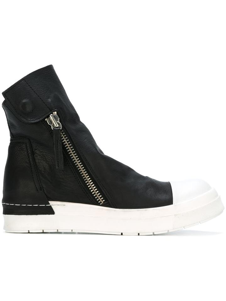 Cinzia Araia Double Zipper Hi-top Sneakers