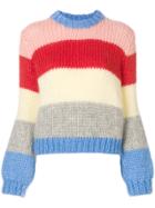 Ganni Colour Block Striped Sweater - Multicolour