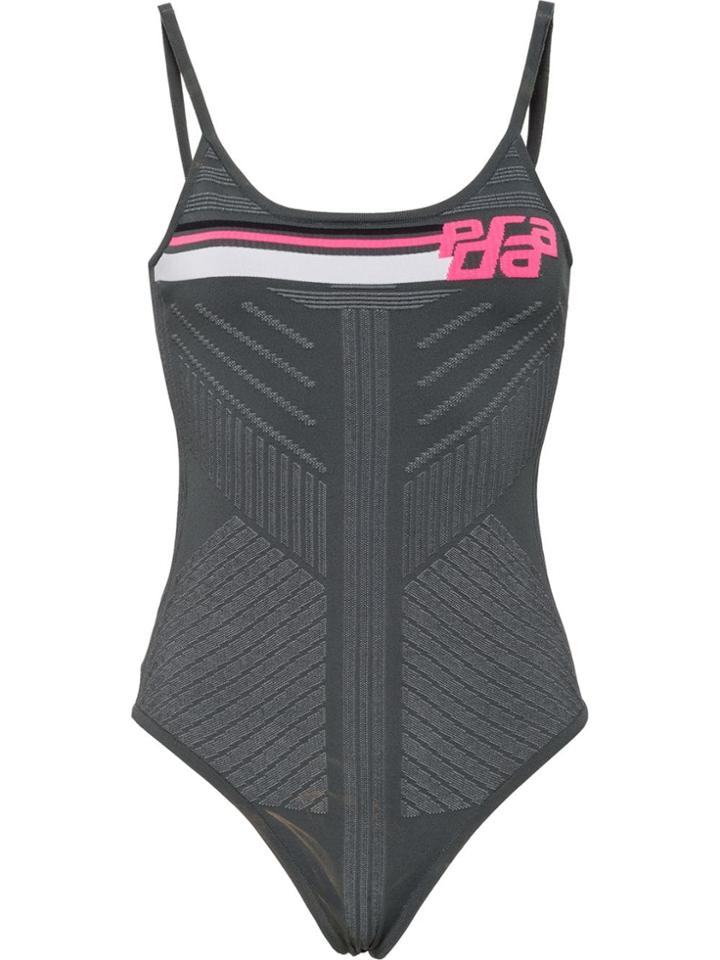 Prada Intarsia Knit Bodysuit - Grey