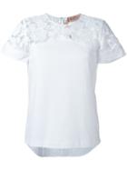No21 'lace Embroidered' T-shirt