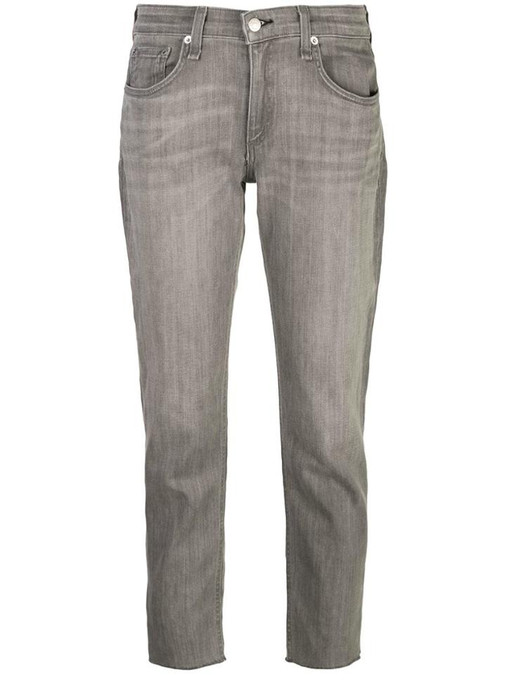 Rag & Bone /jean Cropped Low-rise Jeans - Grey