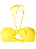 Fisico Knotted Halter Bikini - Yellow
