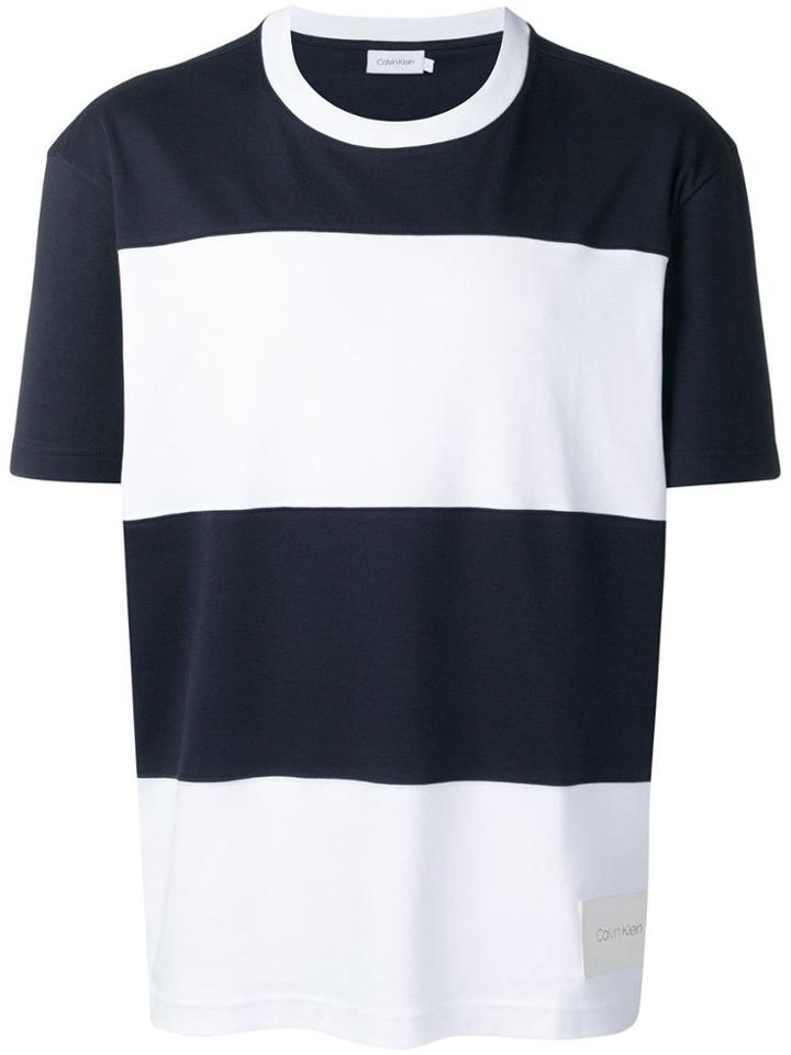 Calvin Klein Contrast Panel T-shirt - Blue