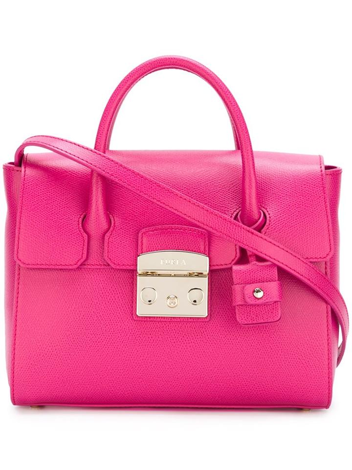 Furla Flap Opening Shoulder Bag, Women's, Pink/purple