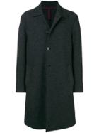 Harris Wharf London Mid-length Single Breasted Coat - Black