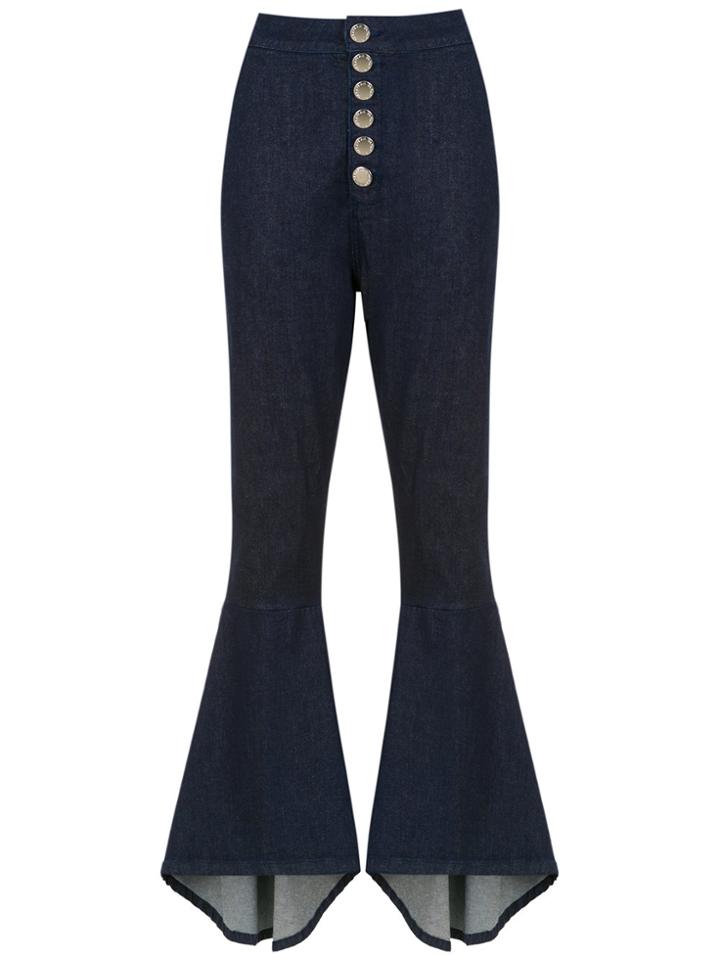 Olympiah Lima Flared Trousers - Blue