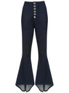 Olympiah Lima Flared Trousers - Blue