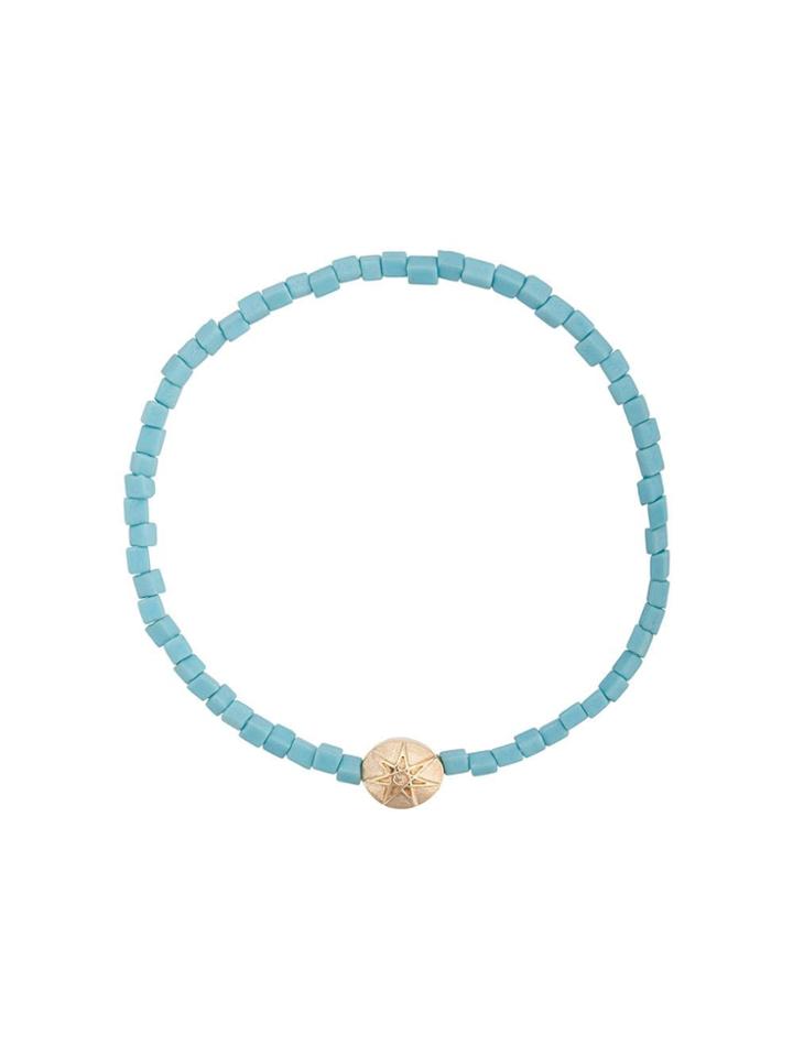 Luis Morais Large Star 1 Mantra Bracelet - Blue
