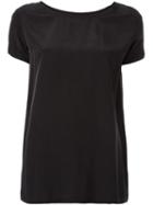 Theory Silk T-shirt, Women's, Size: Medium, Black, Silk