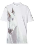 Burberry Unicorn Print Cotton Oversized T-shirt - White