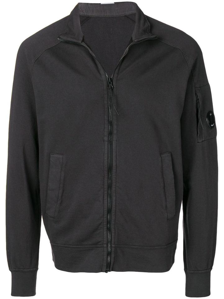 Cp Company Zipped Bomber Jacket - Black