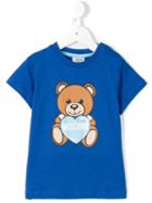 Moschino Kids - Teddy Bear Print T-shirt - Kids - Cotton - 2 Yrs, Blue
