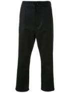 Fad Three Cropped Drawstring Trousers, Men's, Size: Medium, Black, Nylon/polyester/polyurethane/wool