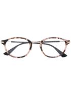 Dior Eyewear Round-frame Tortoiseshell-effect Glasses - Brown