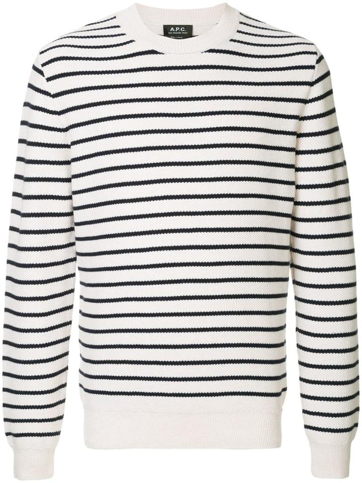 A.p.c. Striped Jumper - Neutrals