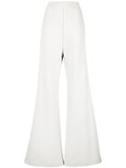 Mm6 Maison Margiela Ribbed Wide Leg Trousers - White