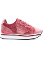 Emporio Armani Textured Sneakers - Pink