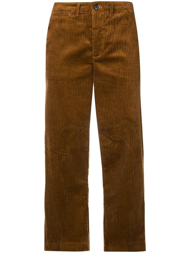 Bellerose Straight Corduroy Trousers - Brown