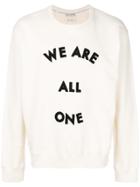 Each X Other Embroidered Slogan Sweatshirt - White