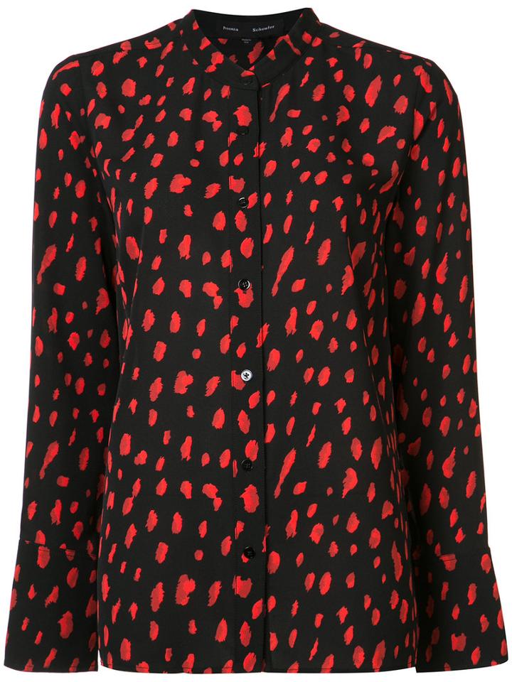 Leopard Print Blouse - Women - Silk/acetate/viscose - 8, Black, Silk/acetate/viscose, Proenza Schouler