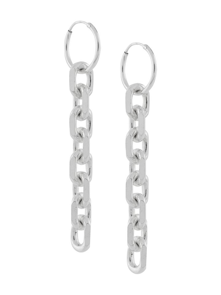 Coup De Coeur Chunky Chain Earrings - Metallic