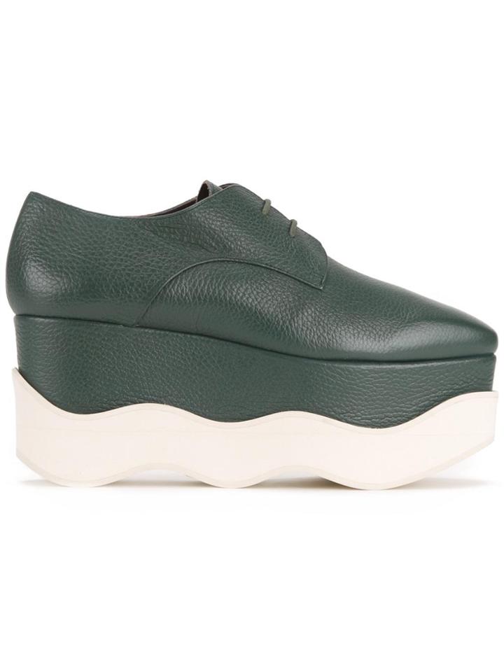 Paloma Barceló Platform Lace-up Shoes - Green