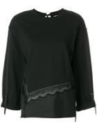 3.1 Phillip Lim Embroidered Long-sleeve Top - Black