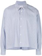Second/layer Stripe Shirt - Blue