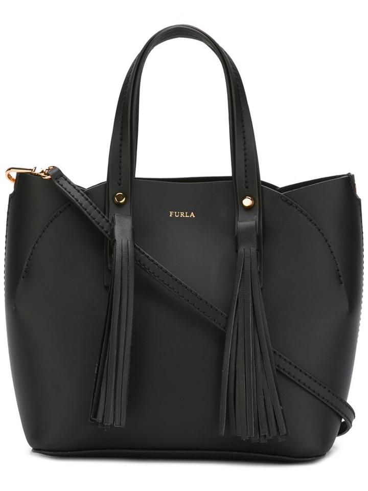 Furla - 'aurora' Tote - Women - Leather - One Size, Black, Leather