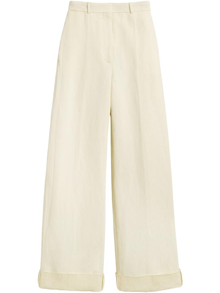 Burberry Wide-leg Trousers - White