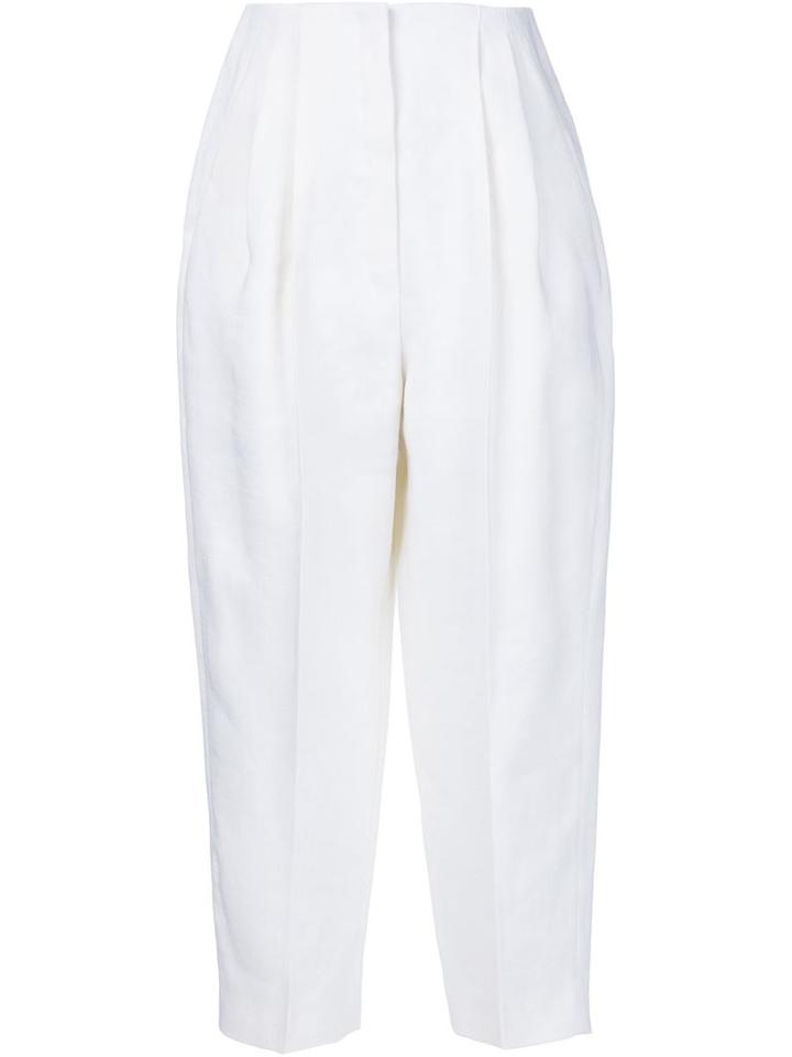 Delpozo High-waisted Pleated Trousers