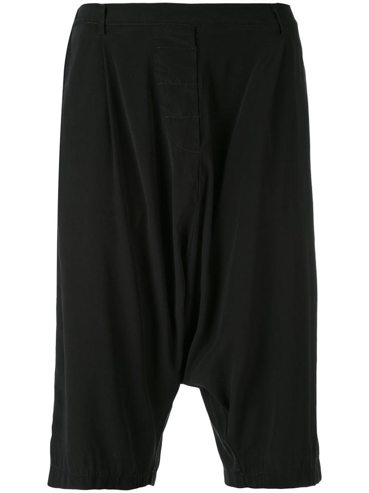 Kristensen Du Nord - Drop-crotch Trousers - Women - Silk/spandex/elastane - 0, Black, Silk/spandex/elastane