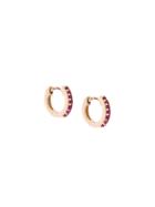 Astley Clarke Mini Halo Hoop Earrings - Red