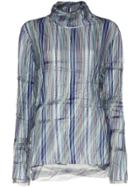 Y/project Abstract Stripe Double-layer Top - Blue