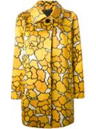 Marc Jacobs 'petal Chiné' Coat, Women's, Size: 10, Yellow/orange, Silk