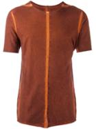 Isaac Sellam Experience Dyed T-shirt, Men's, Size: Large, Yellow/orange, Cotton/spandex/elastane
