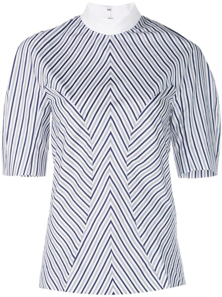 Victoria Victoria Beckham Panelled Shell Top - Blue
