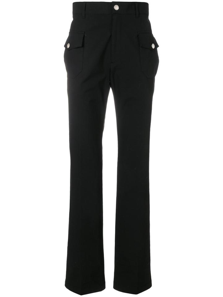 Givenchy Flap Pocket Straight Leg Trousers - Black
