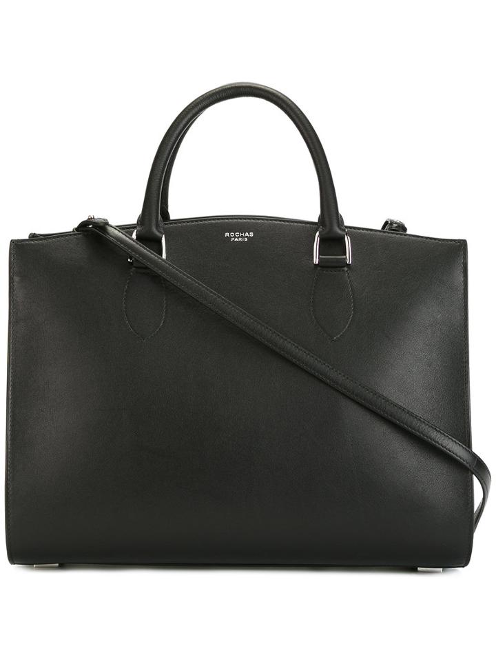 Rochas - Plain Tote Bag - Women - Calf Leather - One Size, Women's, Black, Calf Leather