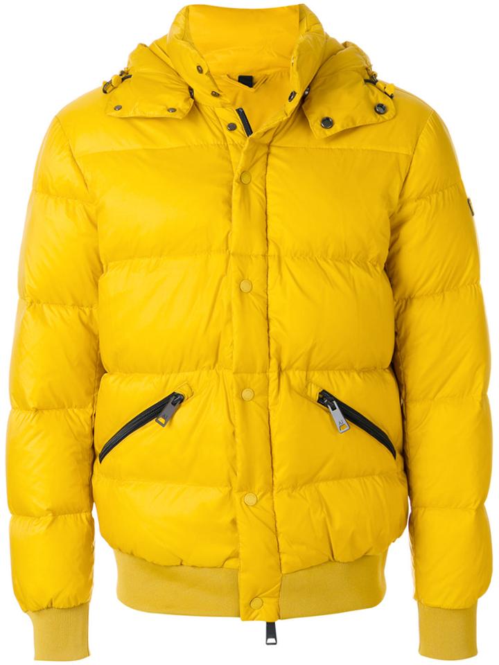 Armani Jeans Classic Puffer Jacket - Yellow & Orange